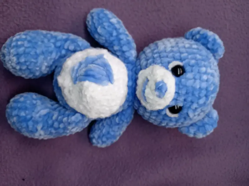 Osito de peluche azul suave para niños - 4