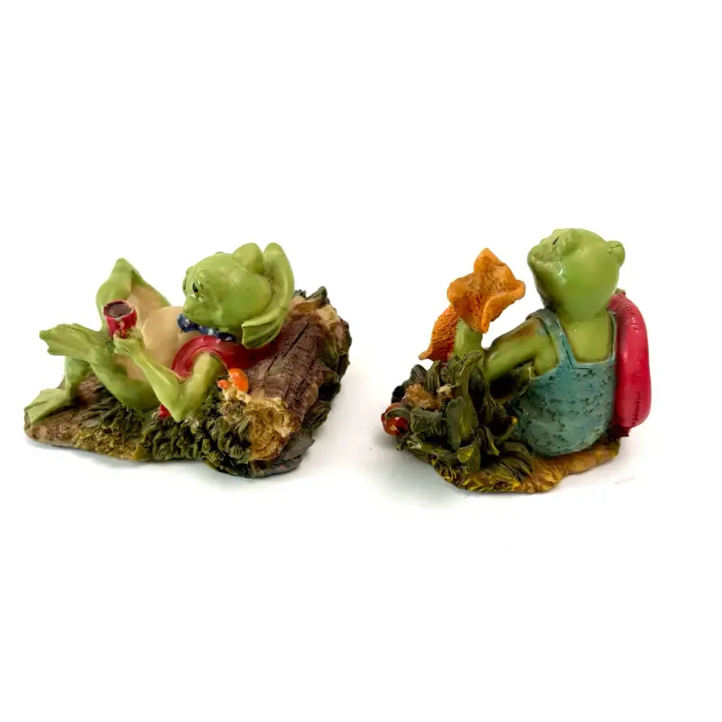 Figuras decorativas de ranas vintage - 3