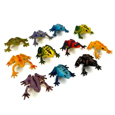Set de ranas de juguete coloridas - miniatura 1