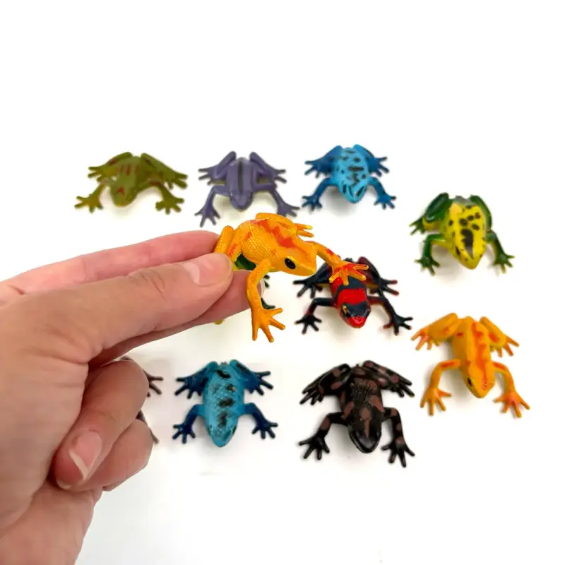 Set de ranas de juguete coloridas - 2