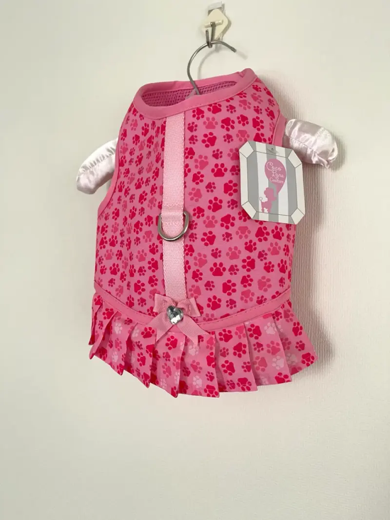 Arnés Vestido rosa para perrita - 3