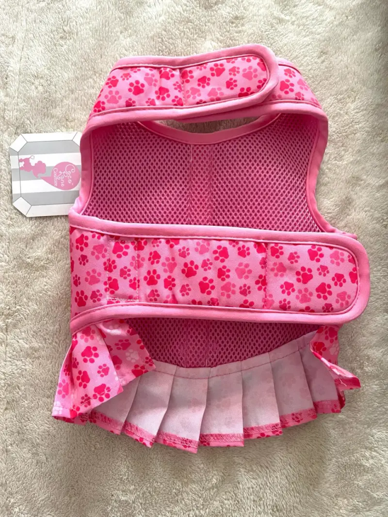Arnés Vestido rosa para perrita - 5