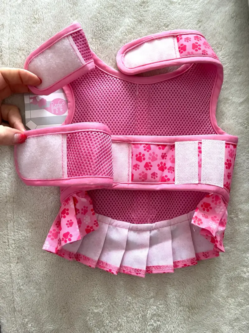 Arnés Vestido rosa para perrita - 6