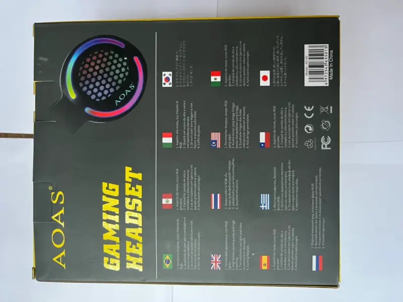 Auriculares gaming con luces LED AOS AS-60 - 2