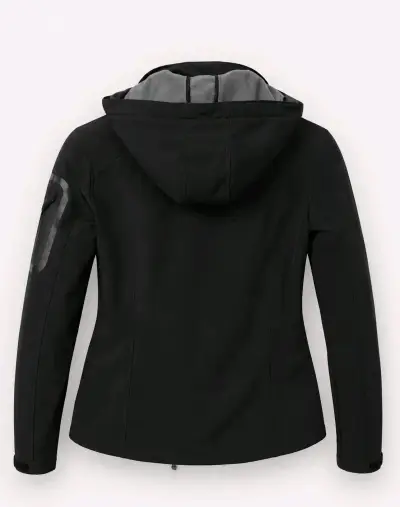 Chaqueta Softshell Negra con Detalles Rosados - miniatura 2