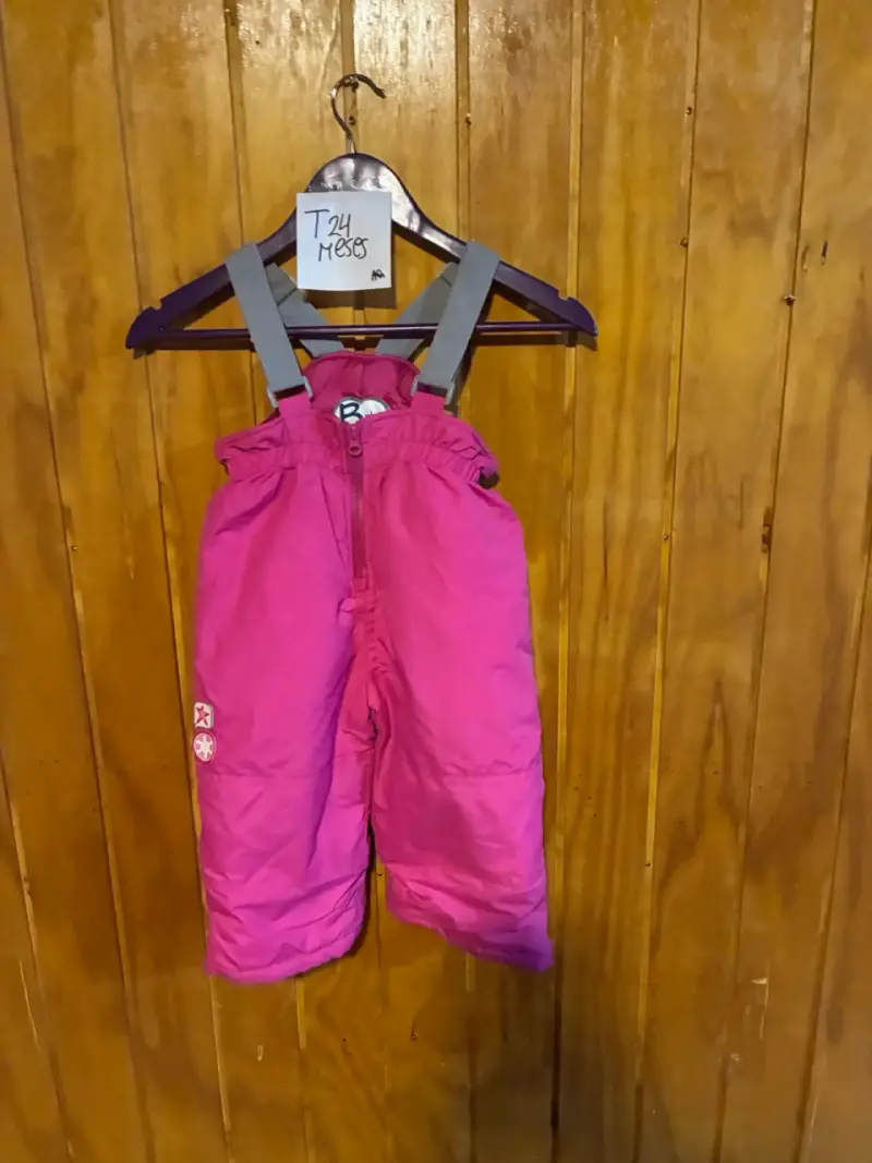 Pantalón de nieve rosa para bebé 24 meses - 1
