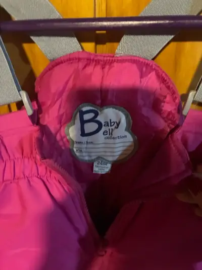 Pantalón de nieve rosa para bebé 24 meses - miniatura 2
