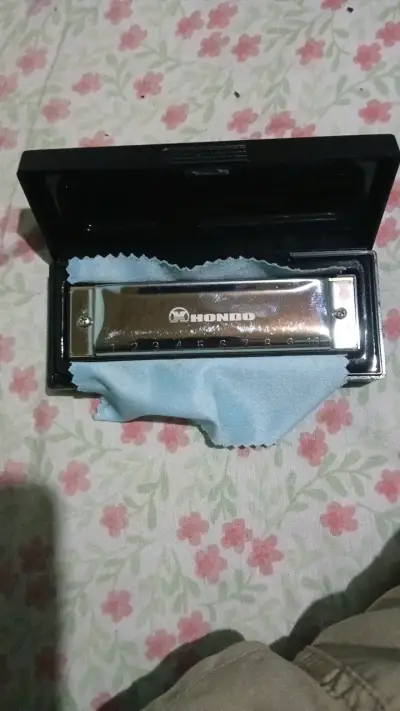 Armónica Hondo en estuche con paño de limpieza - miniatura 1