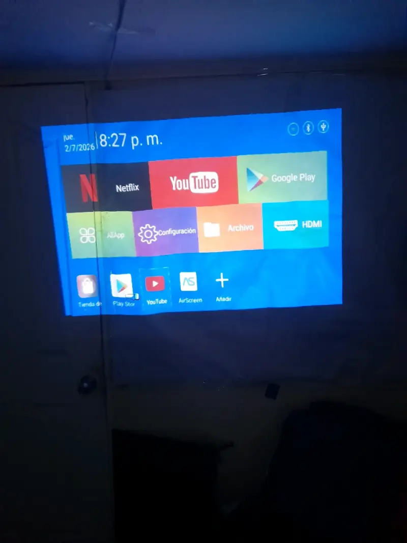 Proyector portátil LED blanco - 6