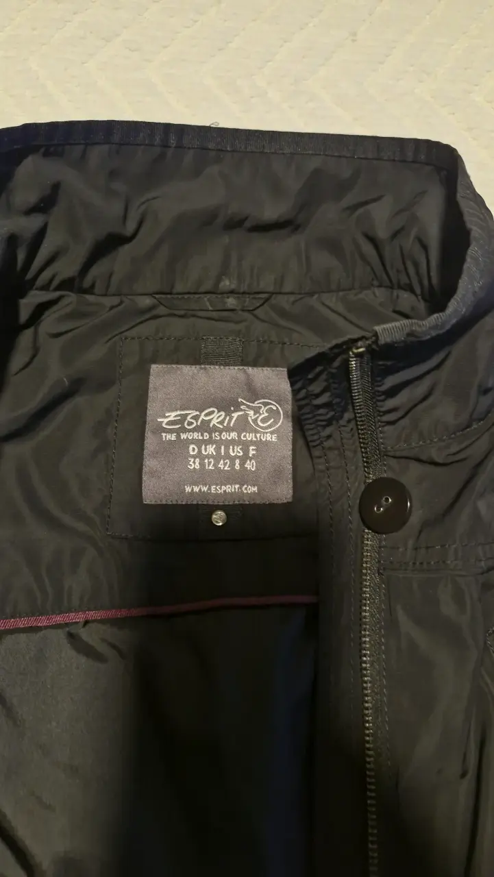 Parka delgada negra cargo para mujer - 3
