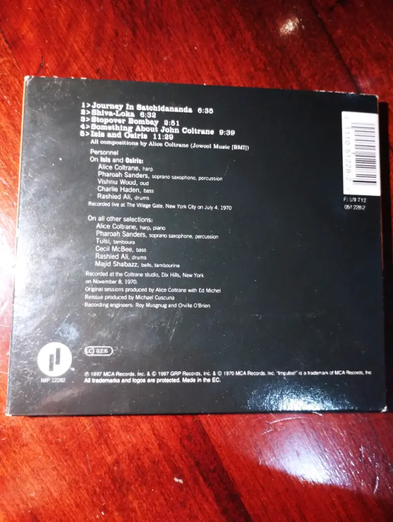CD Alice Coltrane Journey in Satchidananda - 2