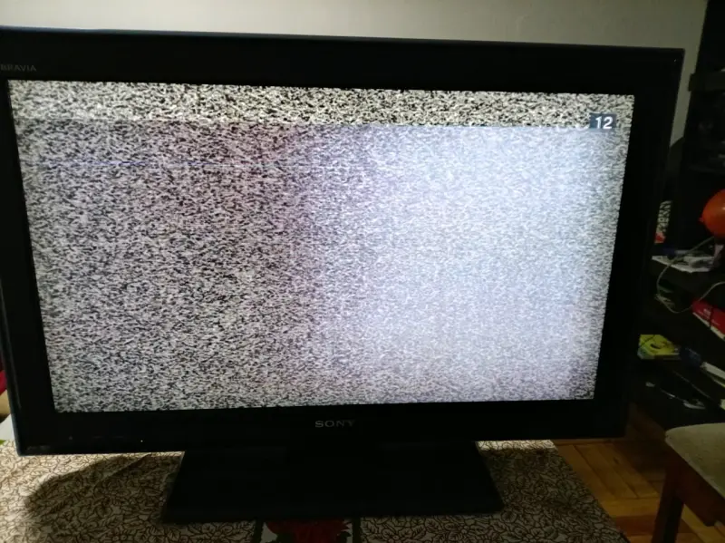 Televisor Sony Bravia con pantalla defectuosa - 1