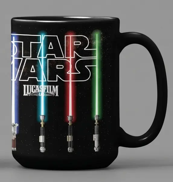 Taza Mágica Star Wars con diseño de sables láser - 1