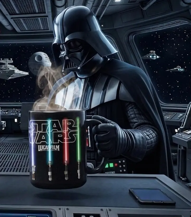 Taza Mágica Star Wars con diseño de sables láser - 3
