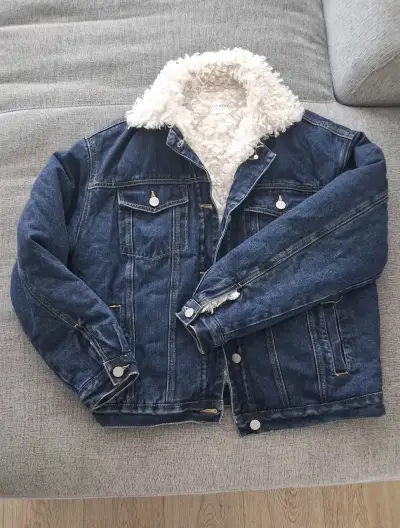 Chaqueta de mezclilla con forro de lana sintética - miniatura 1