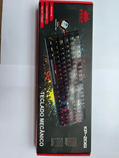 Teclado mecánico Knup KP-2061 con retroiluminación LED - miniatura 1