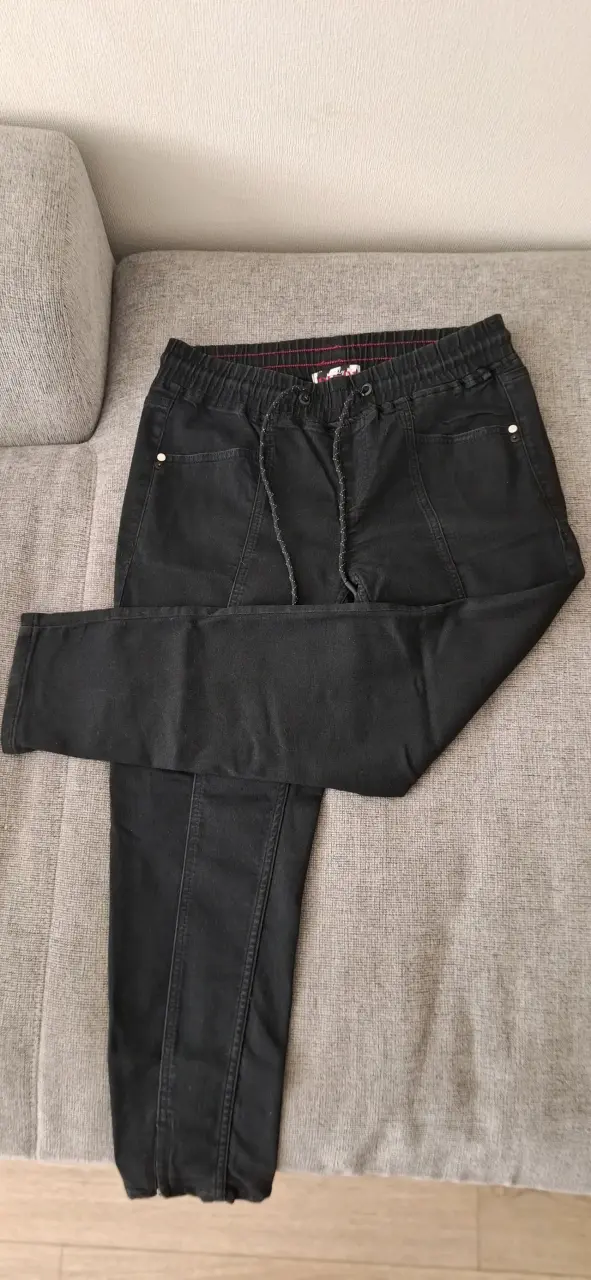 Pantalones jogger negros para hombre - 1