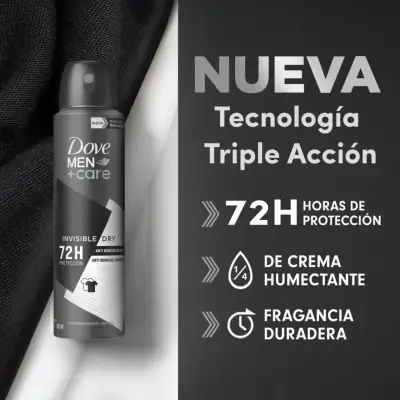 Pack de 12 Desodorantes Dove Men+Care Invisible Dry - miniatura 3