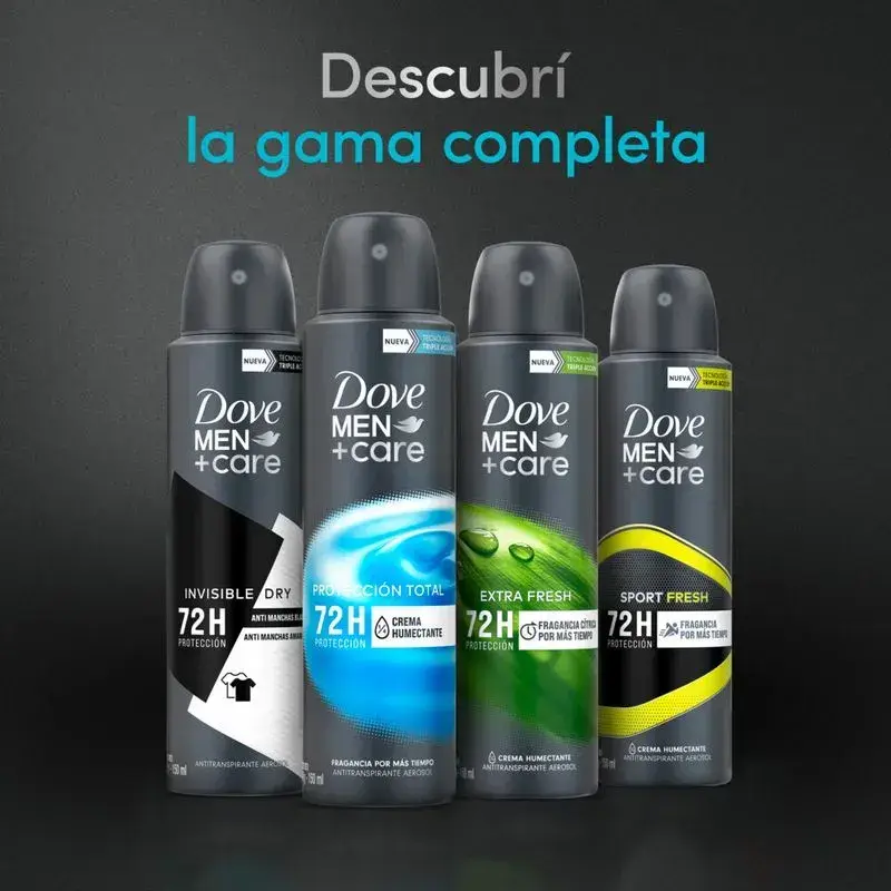 Pack de 12 Desodorantes Dove Men+Care Invisible Dry - 4
