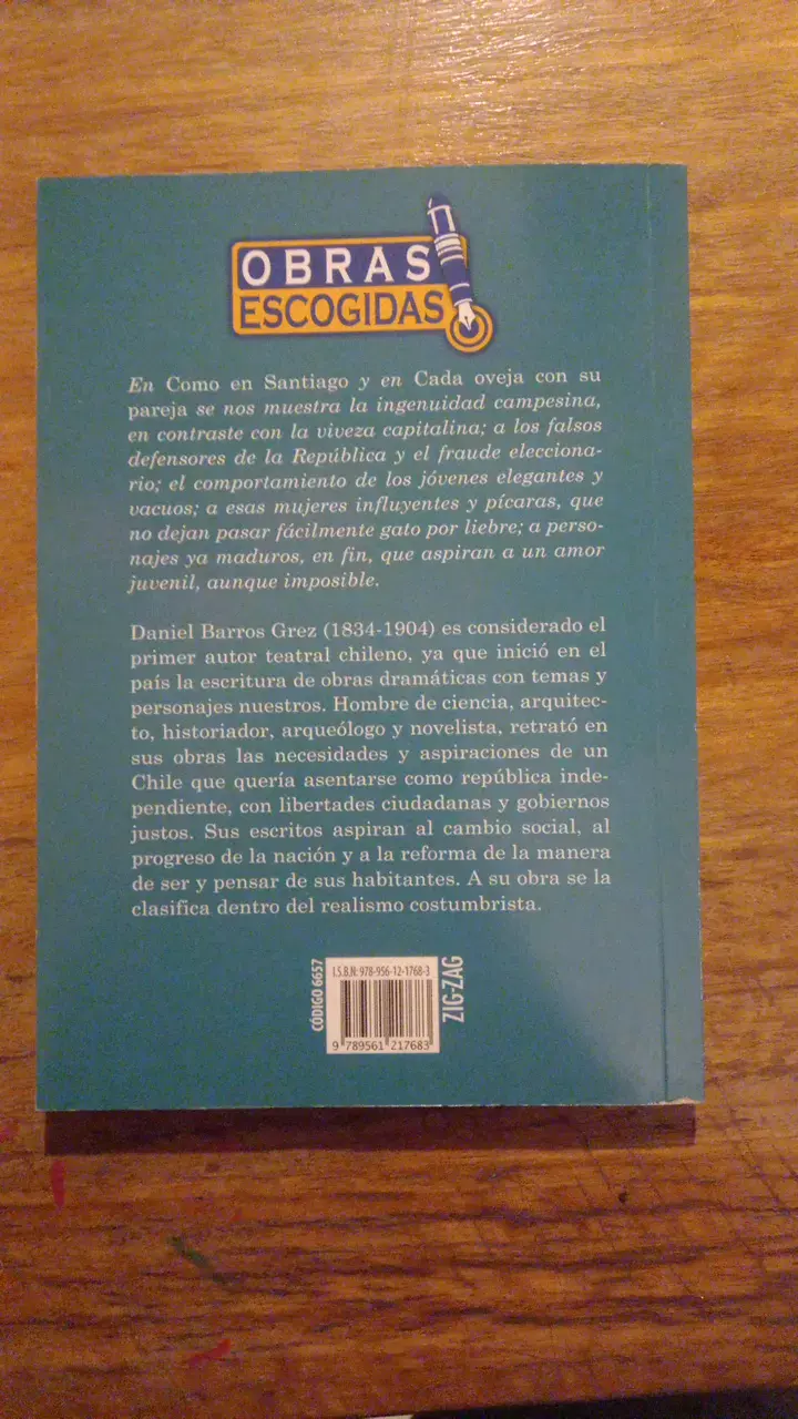 Libro 'Como en Santiago' de Daniel Barros Grez - 2