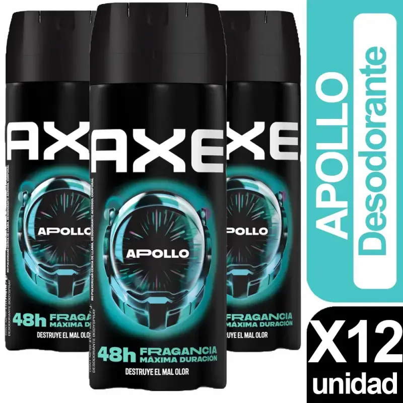 Pack de 12 Desodorantes Axe Apollo 48h - 1