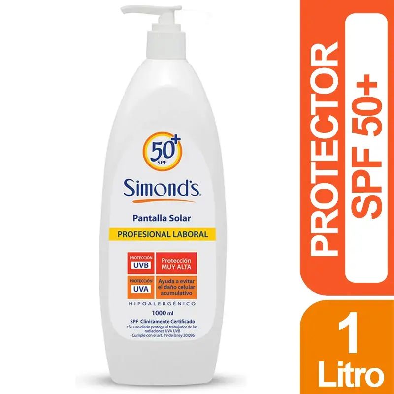 Protector solar Simond's SPF 50+ 1L