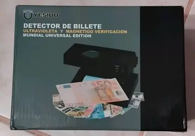 Detector de Billetes Yesido UV y Magnético - miniatura 1