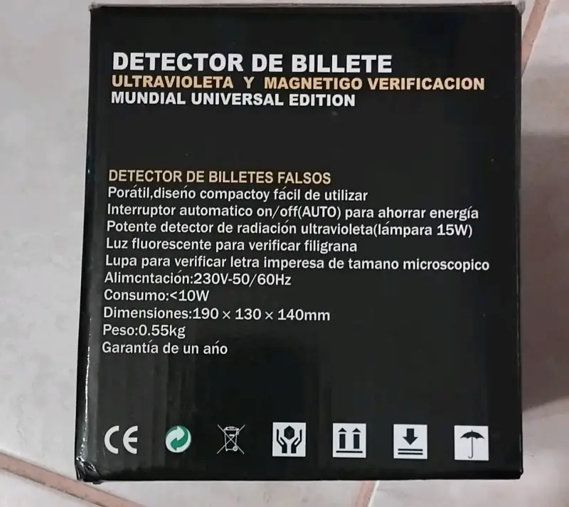 Detector de Billetes Yesido UV y Magnético - 2