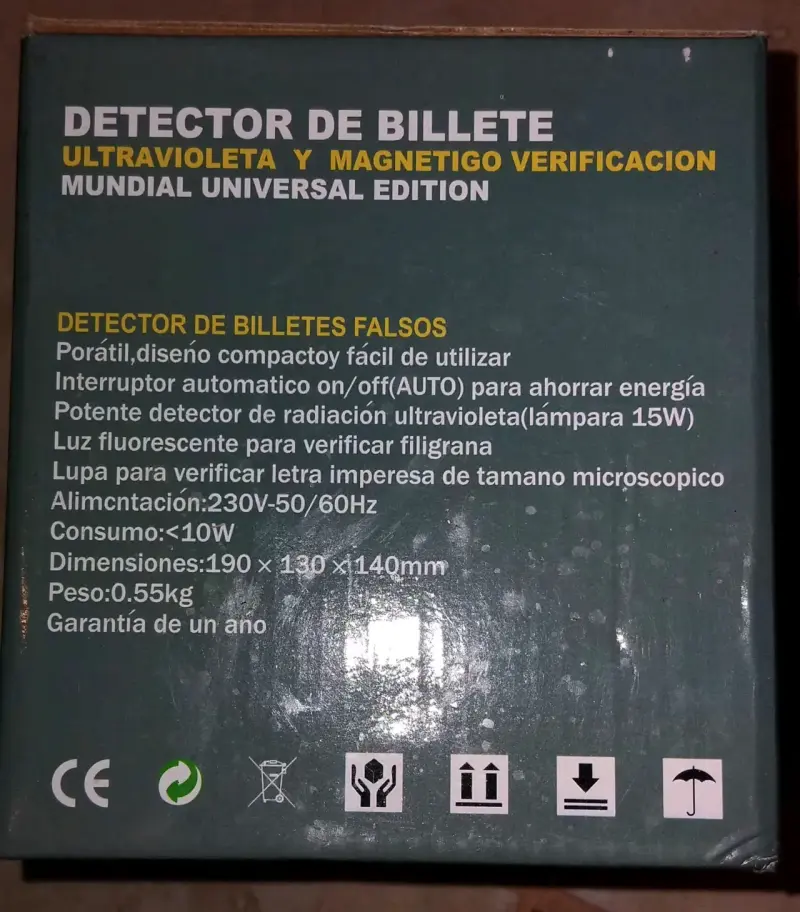 Detector de Billetes Yesido UV y Magnético - 4