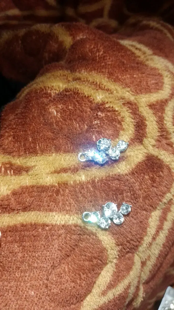 Colgante de plata con cristales brillantes - 3