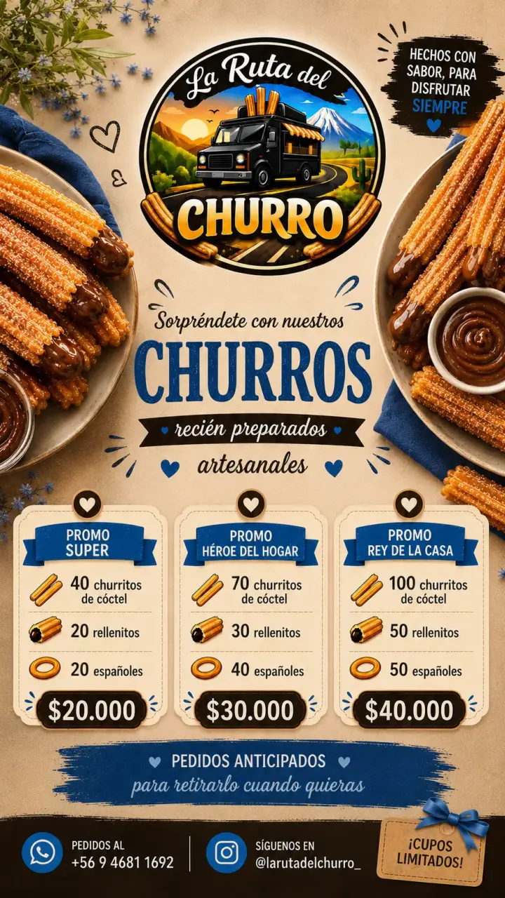 Churros artesanales recién preparados - 3