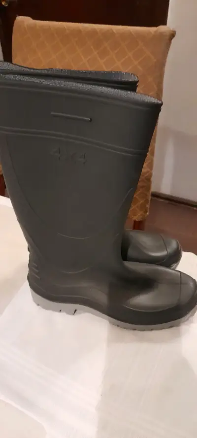 Botas de goma negras 4x4 impermeables - miniatura 2