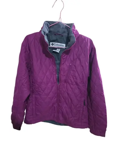 Chaqueta Columbia morada acolchada para mujer - miniatura 1