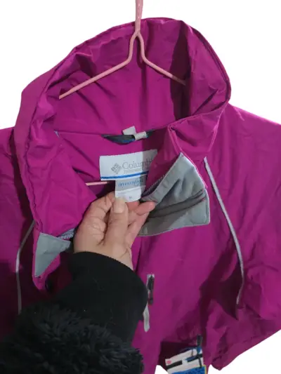 Chaqueta impermeable Columbia morada para mujer - miniatura 2