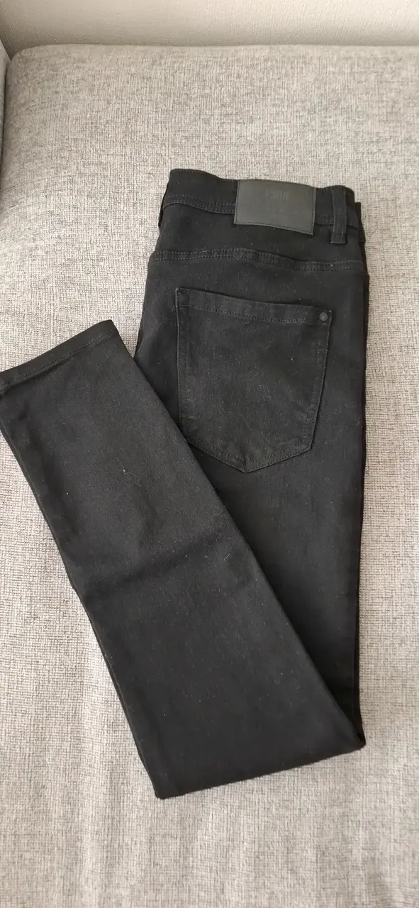 Jeans negros para mujer F3BN talla 33 - 2