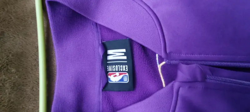Chaqueta deportiva Lakers morada y negra - 2