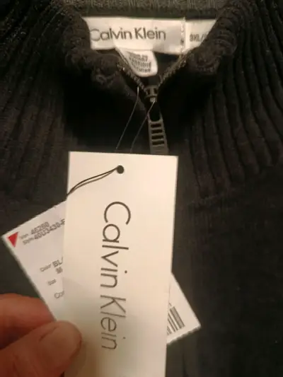 Suéter de lana negro Calvin Klein para hombre - miniatura 3