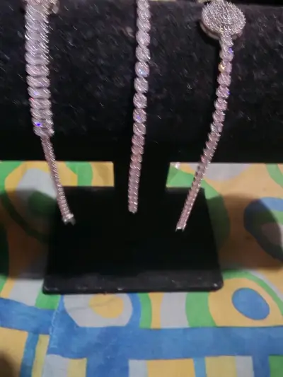 Pulsera de diamantes brillantes para mujer - miniatura 1
