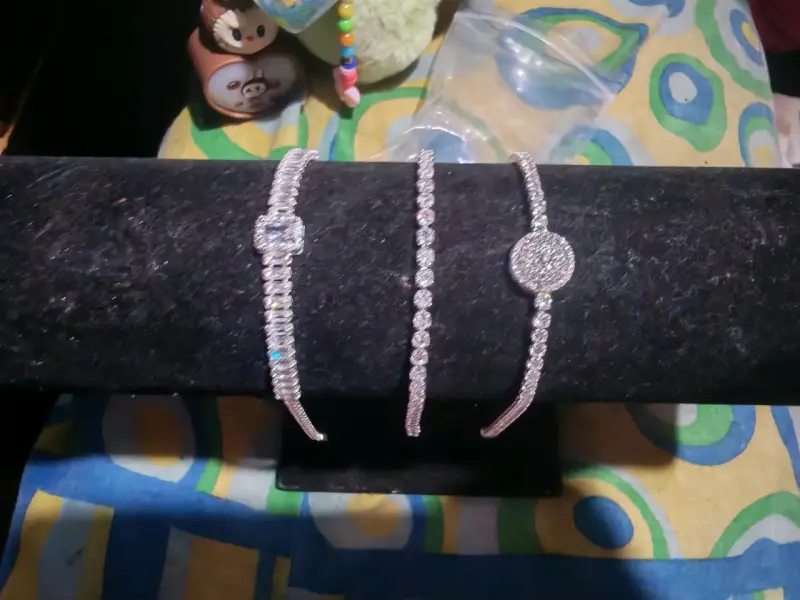 Pulsera de diamantes brillantes para mujer - 4