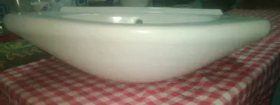 Lavamanos de cerámica blanco para baño - miniatura 1