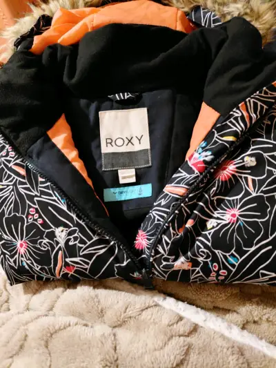 Chaqueta Roxy impermeable con diseño floral - miniatura 1
