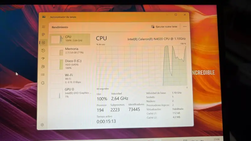 Laptop ASUS con cargador, pantalla 15 pulgadas - 4