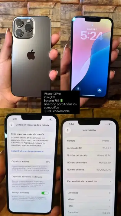iPhone 13 Pro 256GB liberado todas las compañí - miniatura 1