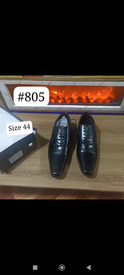 Zapatos de vestir negros talla 44 para hombre - miniatura 1