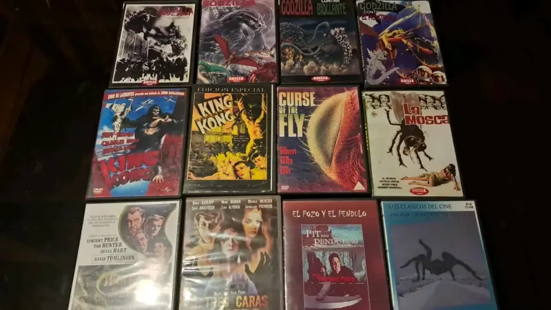 Colección de DVDs clásicos de ciencia ficción y terror - 1