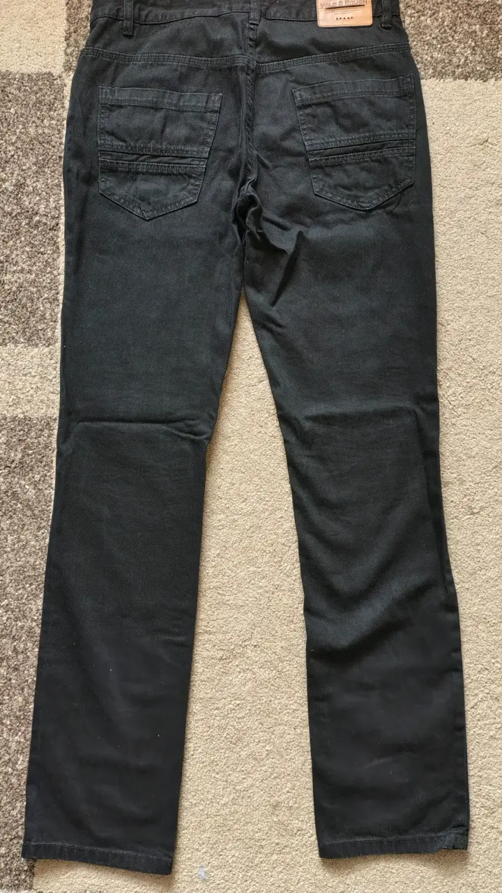 Jeans negros para hombre Wild & Rough - 2