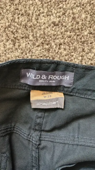 Jeans negros para hombre Wild & Rough - miniatura 3