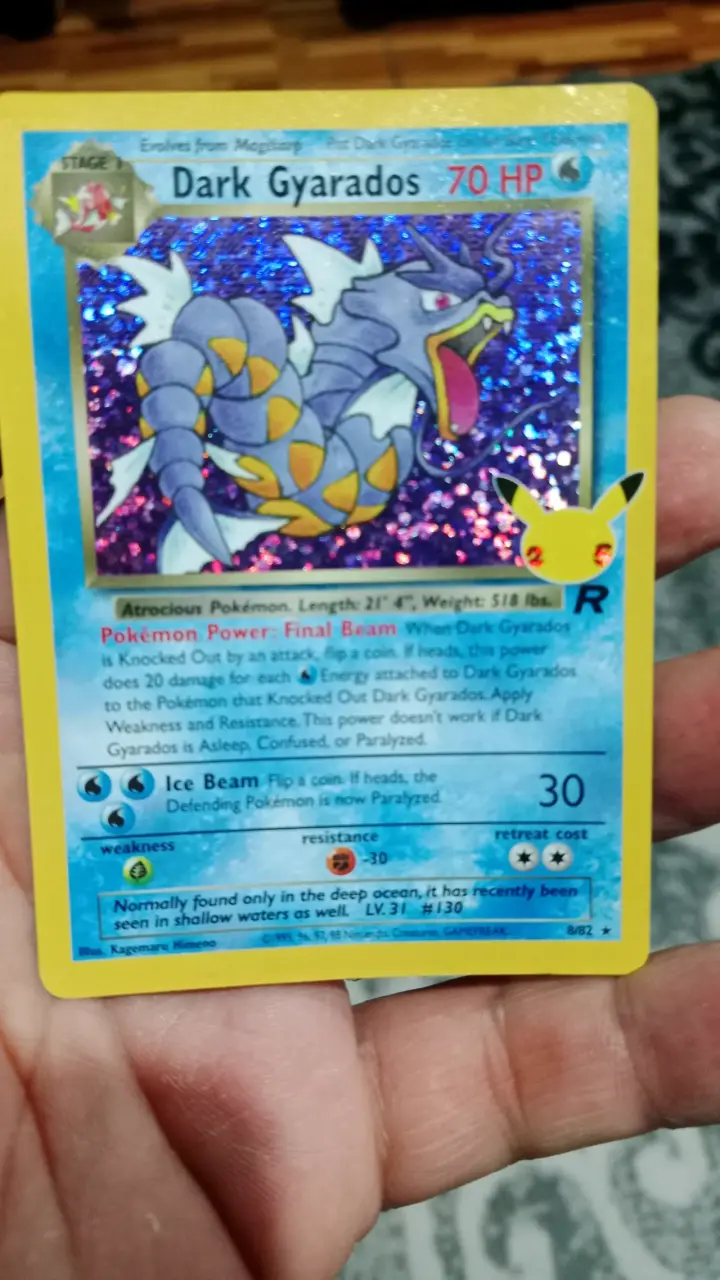 Carta Pokémon Dark Gyarados holográfica rara - 1