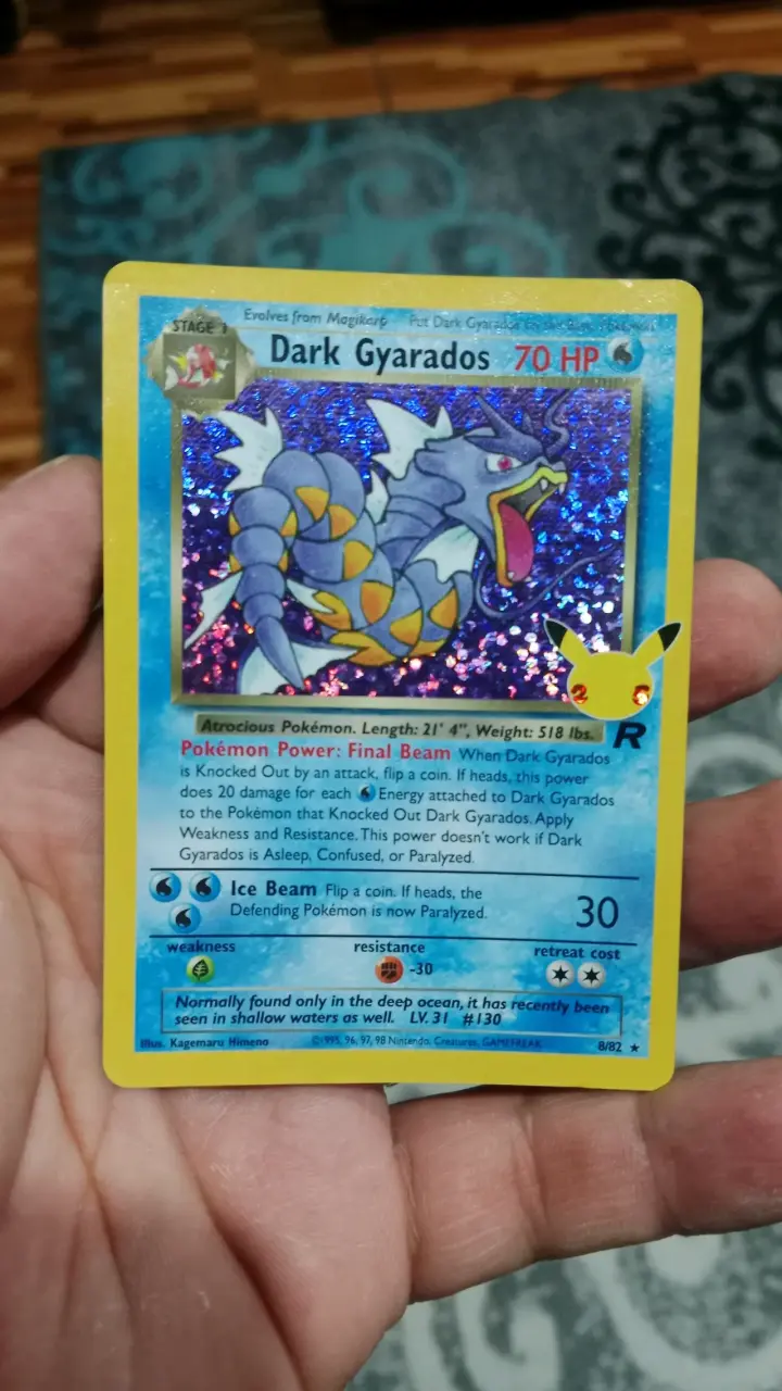 Carta Pokémon Dark Gyarados holográfica rara - 2