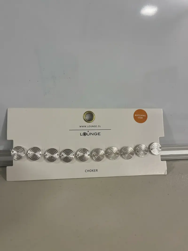 Choker de plata Lounge con diseño espiral - 1